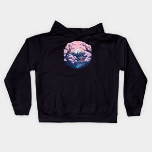 Peaceful Mt. Fuji Kids Hoodie